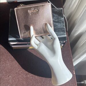 EUC  Kate Spade Bronze Color Compact Wallet